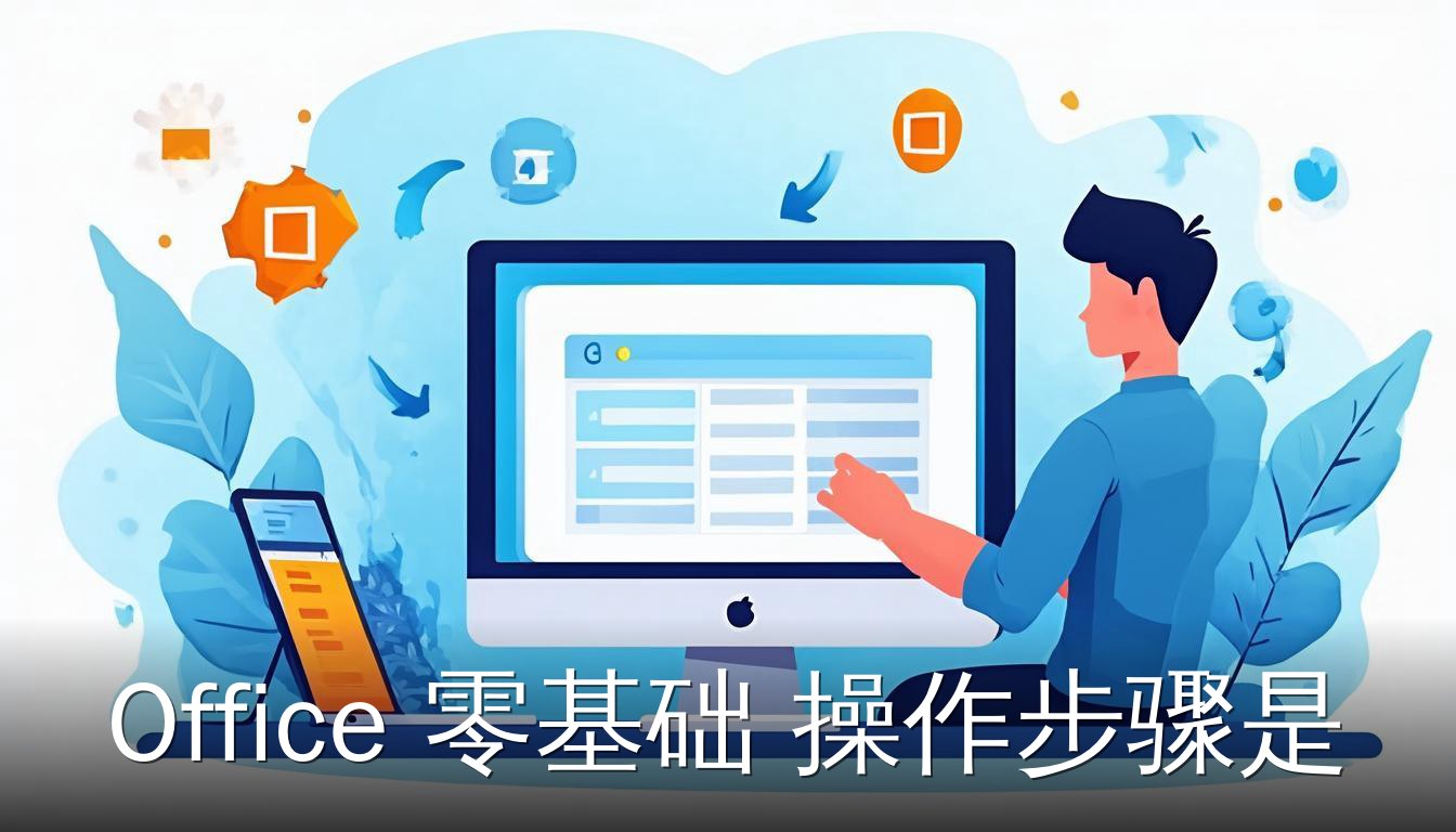 Office零基础操作步骤：新手在电脑前学习Excel数据输入和图表制作
