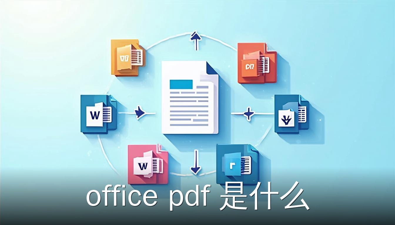 Office PDF 文件与 Word 和 Excel 应用之间的转换关系示意图